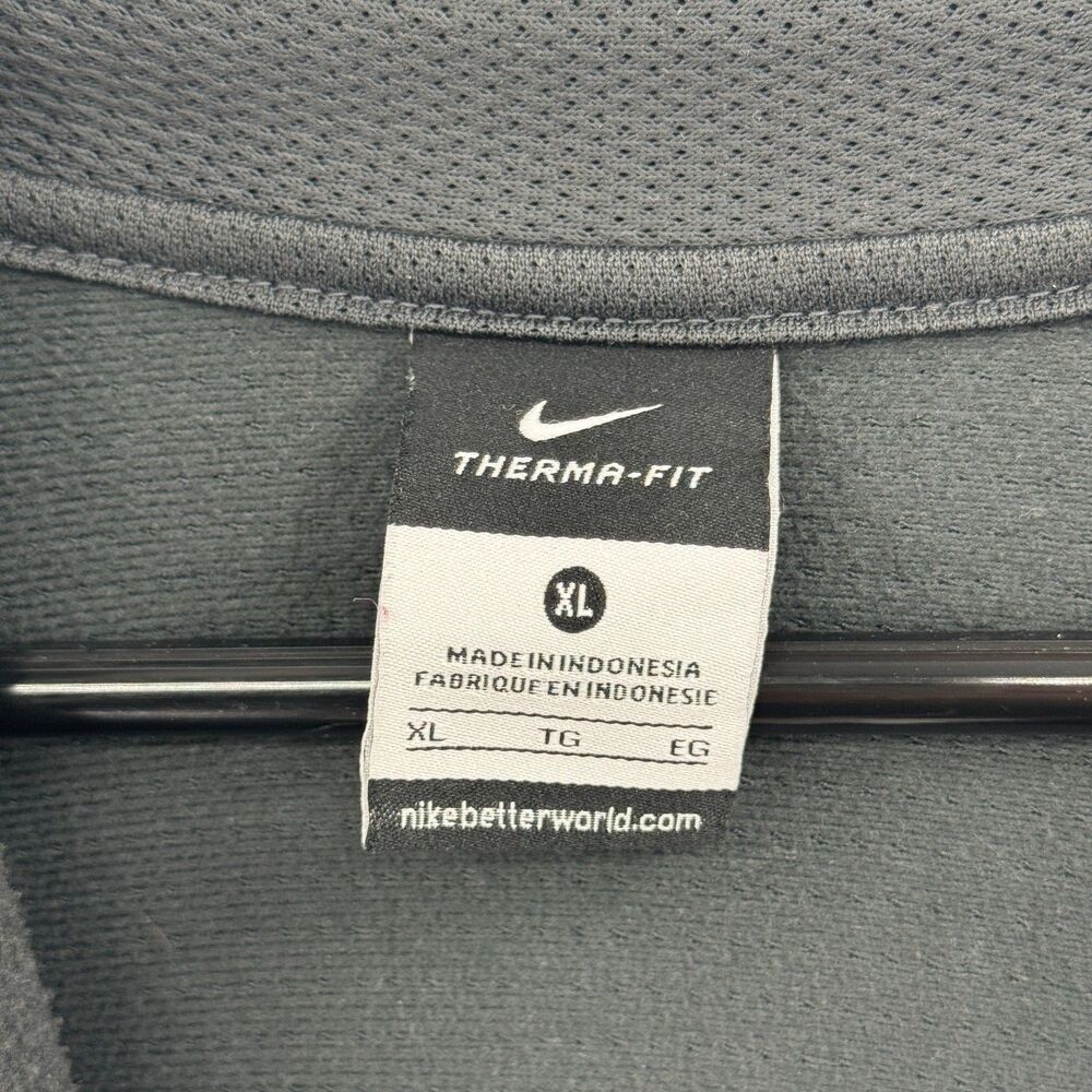NIKE Gray Elite Therma Fit Fleece Full Zip Sweater Jacket Size XL
